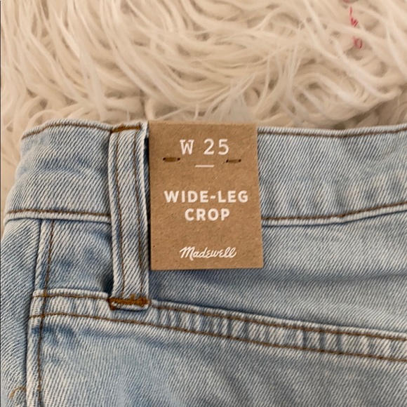 NEW • Madewell • High Waist Pieced Wide Leg Jeans - Picture 7 of 8